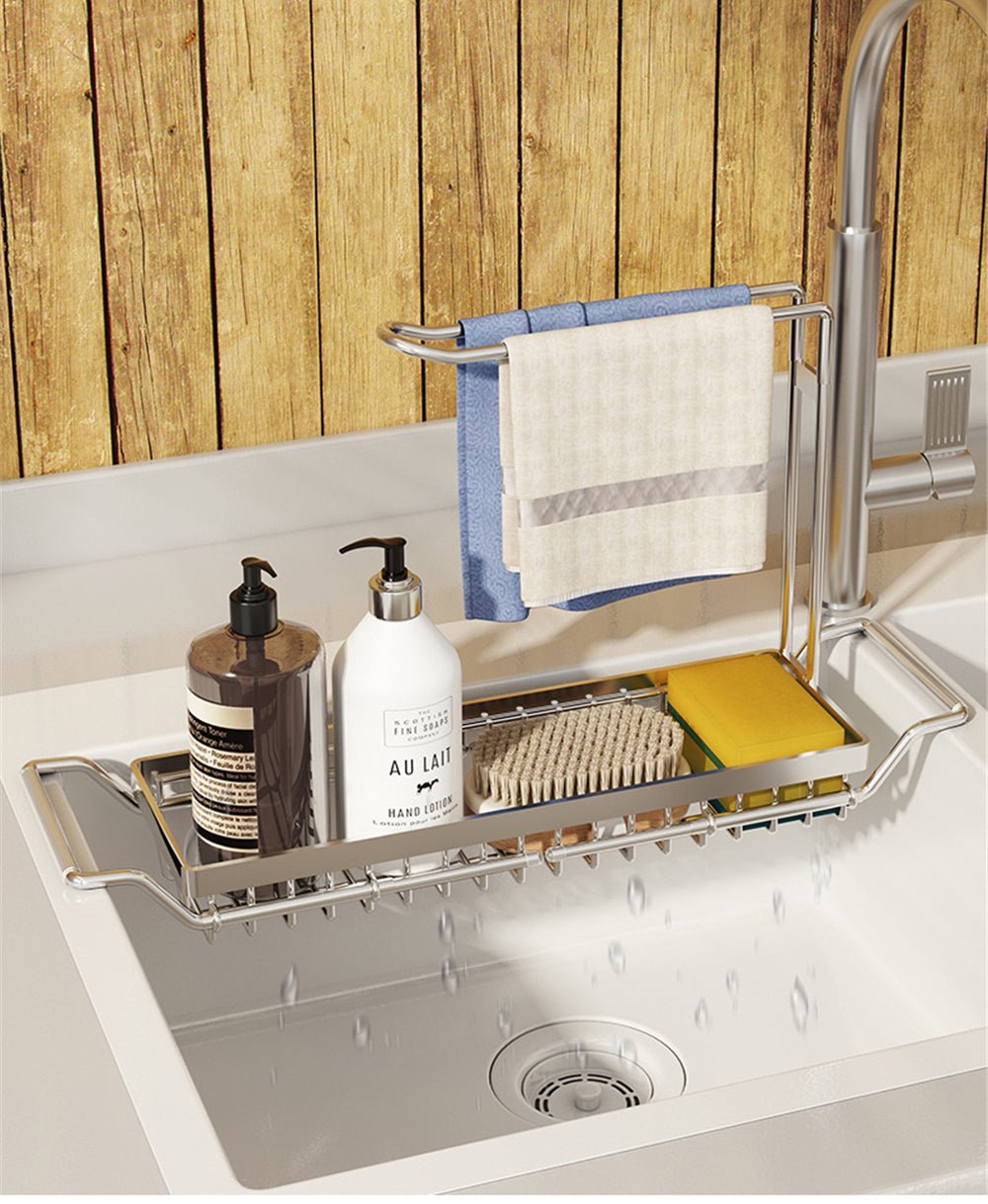 Teleskop Küchenorganizer für die Spüle mit Platzsparendem Design 1