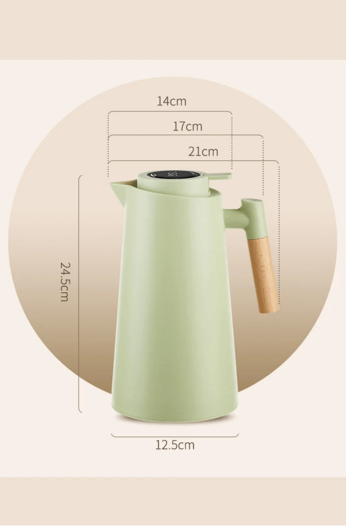 Thermoskanne 1L Auslaufsicher Minimalistisch für Kaffee und Tee 5