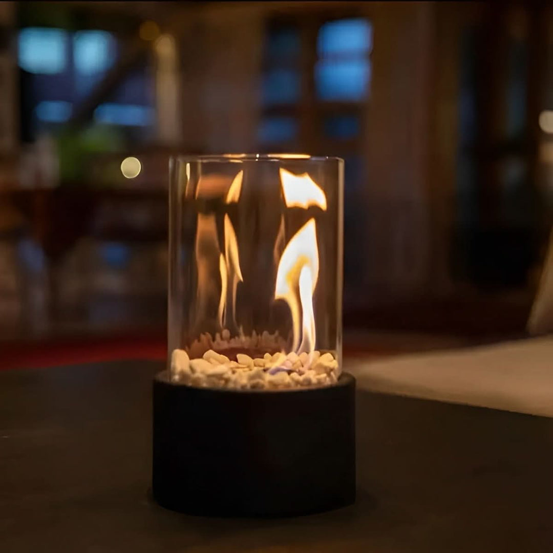 Tischkamin Indoor &amp; Outdoor Bioethanol Tischfeuer Modernes Design für Gemütliche Abende 0
