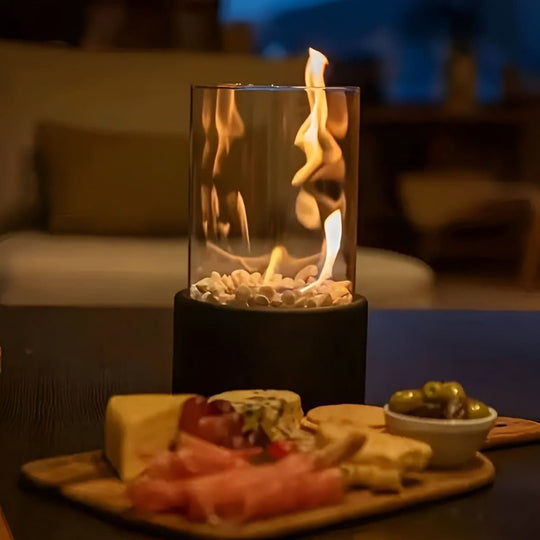 Tischkamin Indoor &amp; Outdoor Bioethanol Tischfeuer Modernes Design für Gemütliche Abende 1