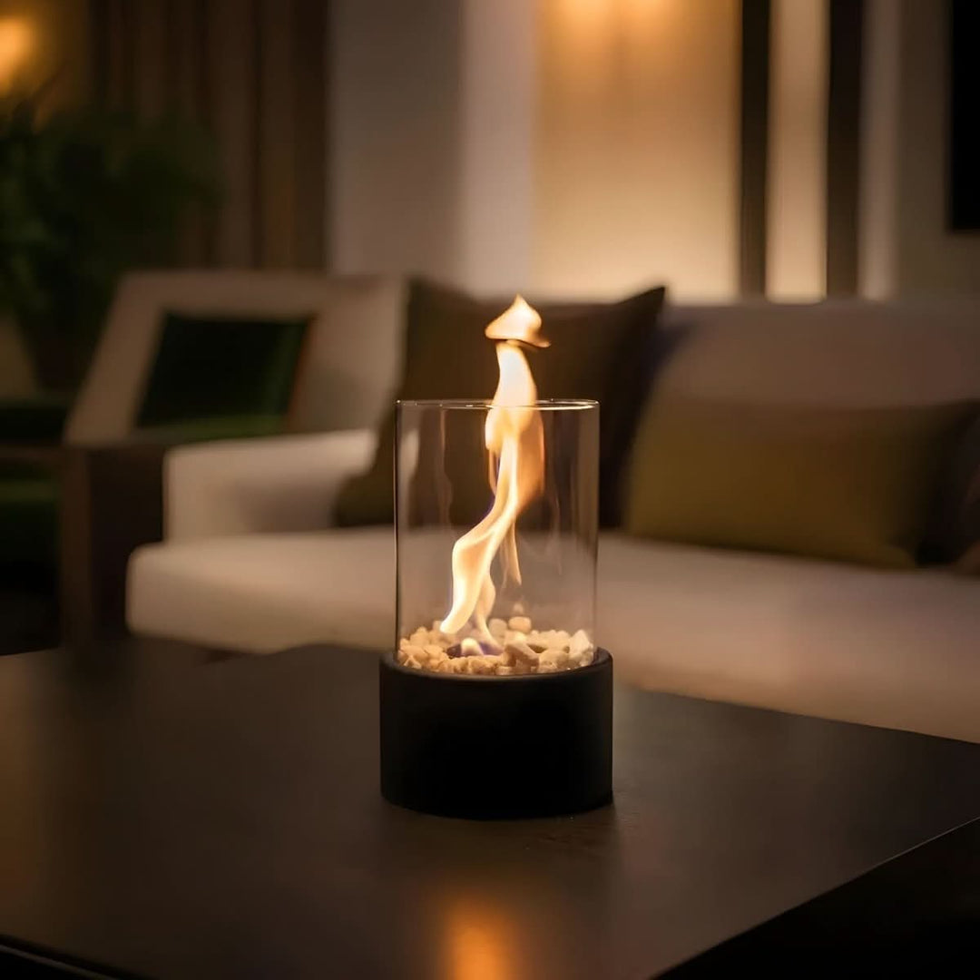 Tischkamin Indoor &amp; Outdoor Bioethanol Tischfeuer Modernes Design für Gemütliche Abende 2
