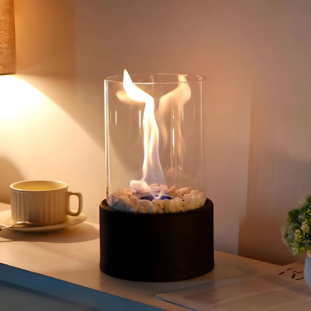 Tischkamin Indoor &amp; Outdoor Bioethanol Tischfeuer Modernes Design für Gemütliche Abende 3