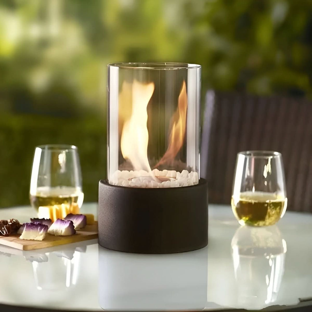 Tischkamin Indoor &amp; Outdoor Bioethanol Tischfeuer Modernes Design für Gemütliche Abende 6
