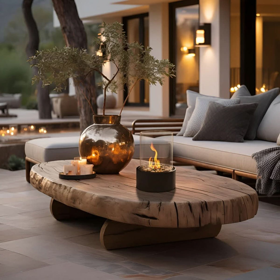 Tischkamin Indoor &amp; Outdoor Bioethanol Tischfeuer Modernes Design für Gemütliche Abende 7