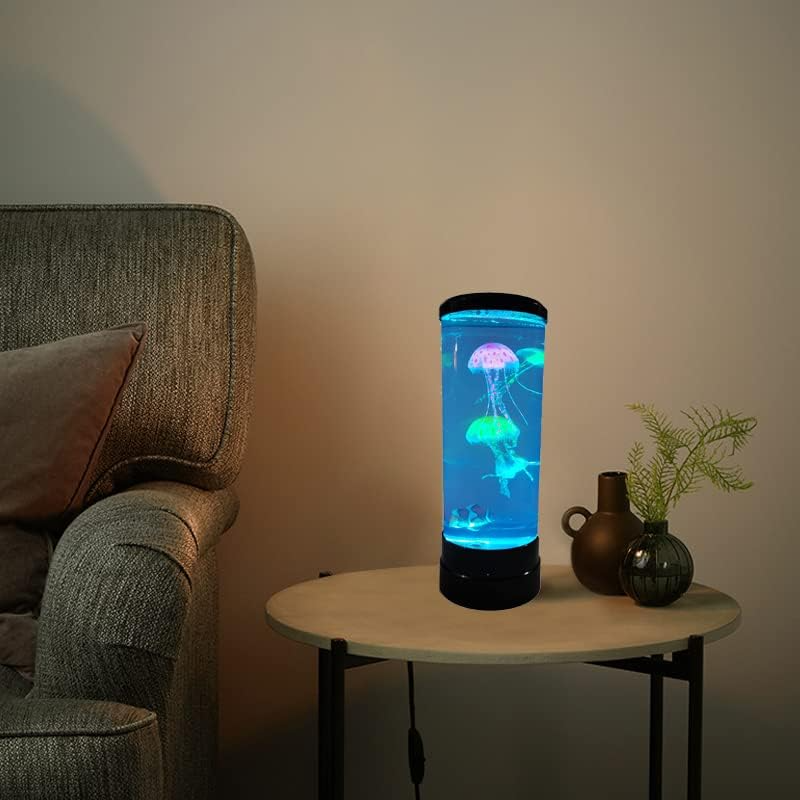 Tischlampe Quallen-Aquarium LED Farbwechselnd für Wohnzimmer und Schlafzimmer 0