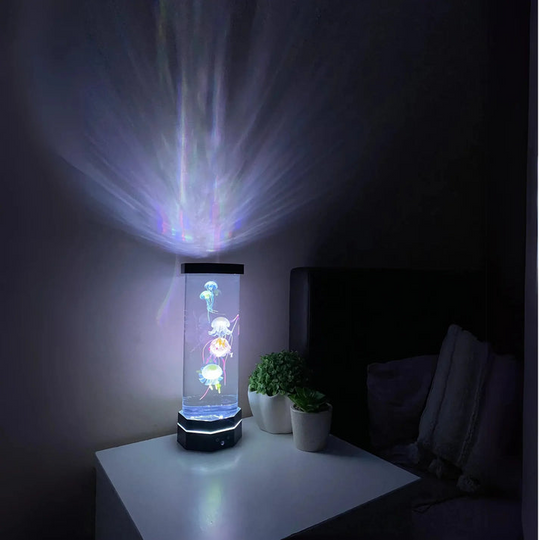 Tischlampe Quallen-Aquarium LED Farbwechselnd für Wohnzimmer und Schlafzimmer 3