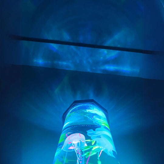 Tischlampe Quallen-Aquarium LED Farbwechselnd für Wohnzimmer und Schlafzimmer 6