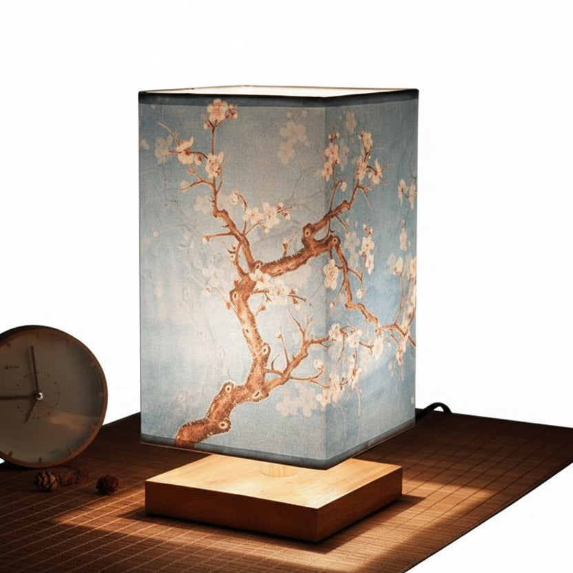 Tischlampe Skandinavisches Design mit Japanischen Akzenten für Schlafzimmer und Wohnzimmer 0