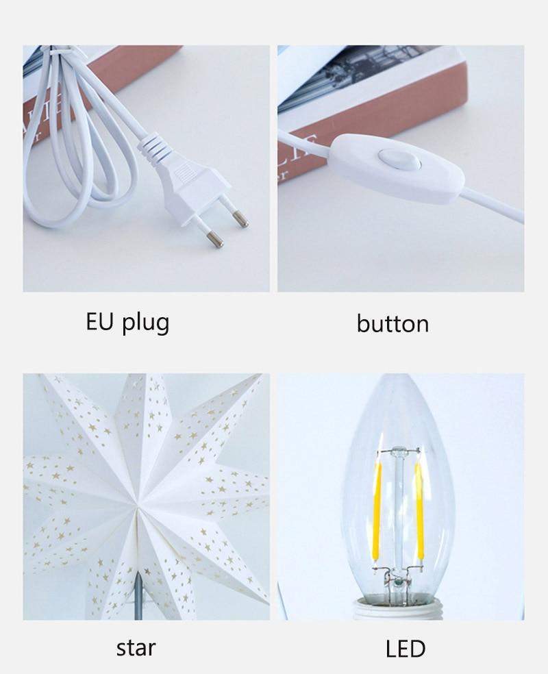 Tischlampe Sternen-Design Für Gemütliche Atmosphäre 8