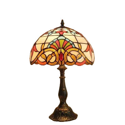 Tischlampe im Tiffany-Stil mit Farbspiel 2