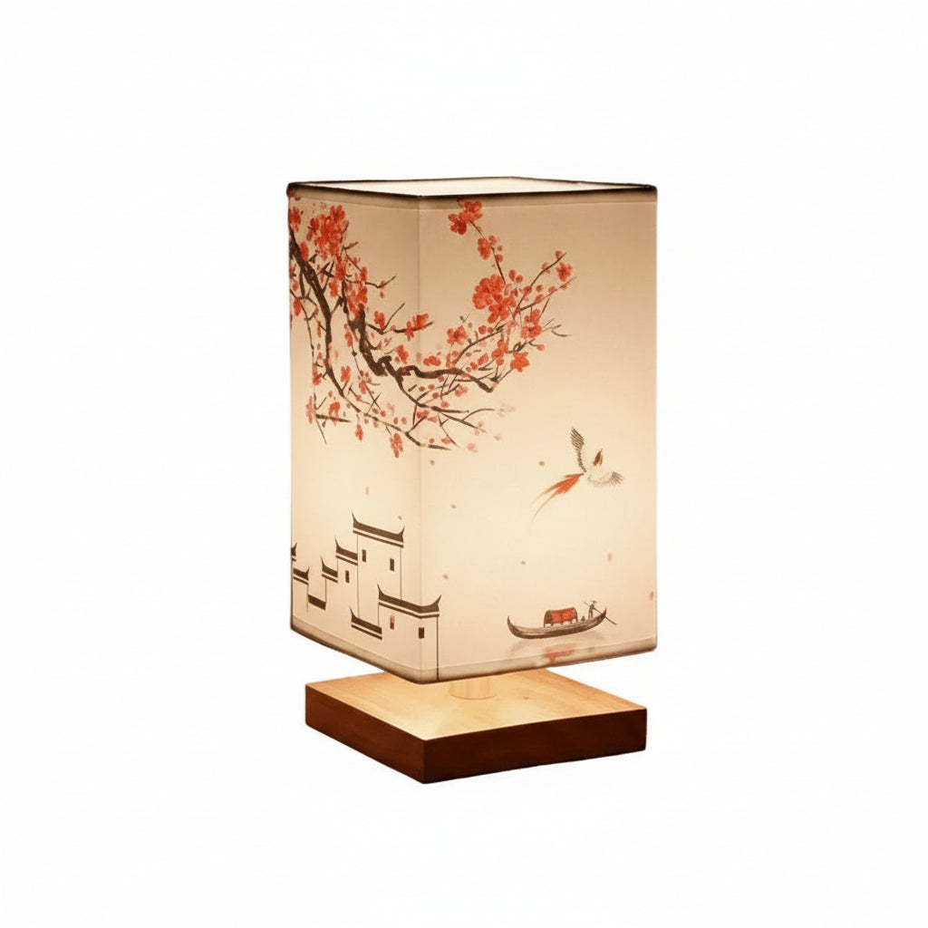 Tischlampe im japanisch-skandinavischen Stil 0