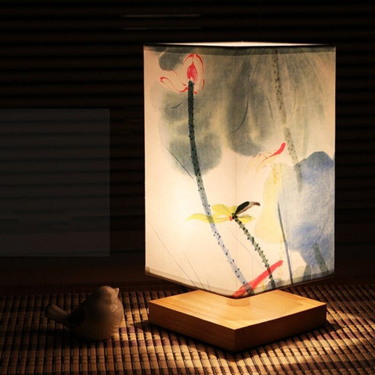 Tischlampe im japanisch-skandinavischen Stil 3