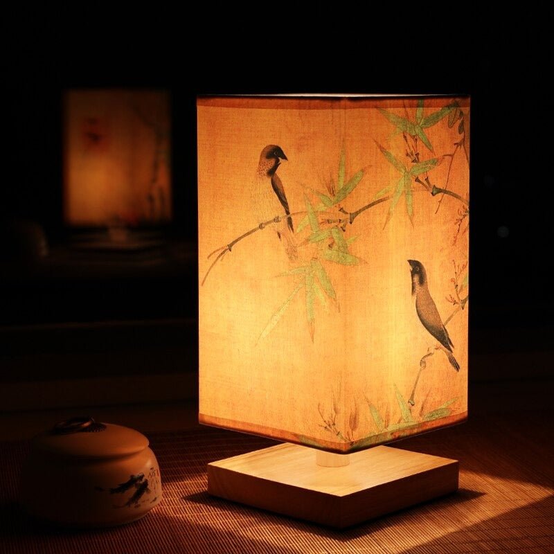 Tischlampe im japanisch-skandinavischen Stil 4