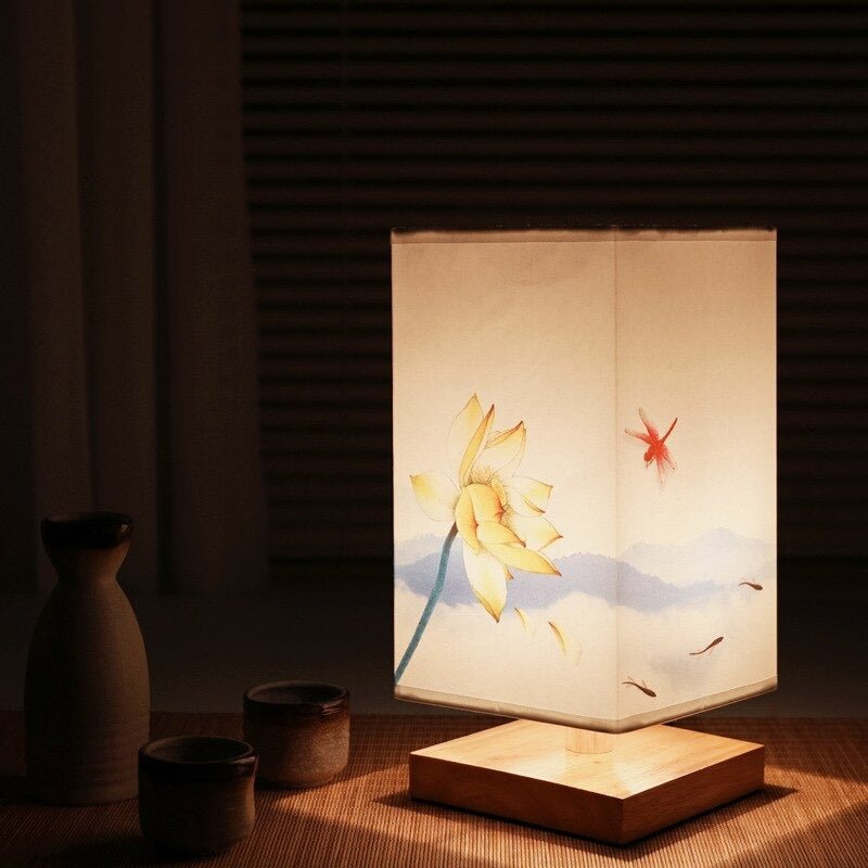 Tischlampe im japanisch-skandinavischen Stil 7