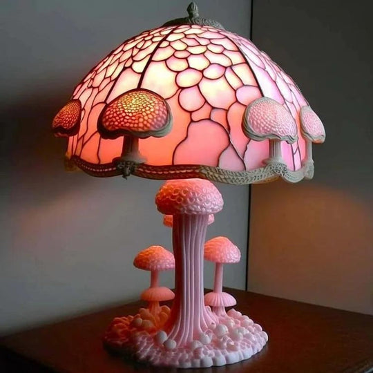 Tischlampe mit Farbenspiel für Stimmungsvolle Räume, Handgefertigte Tischleuchte, Dekoratives Lichtspiel 4
