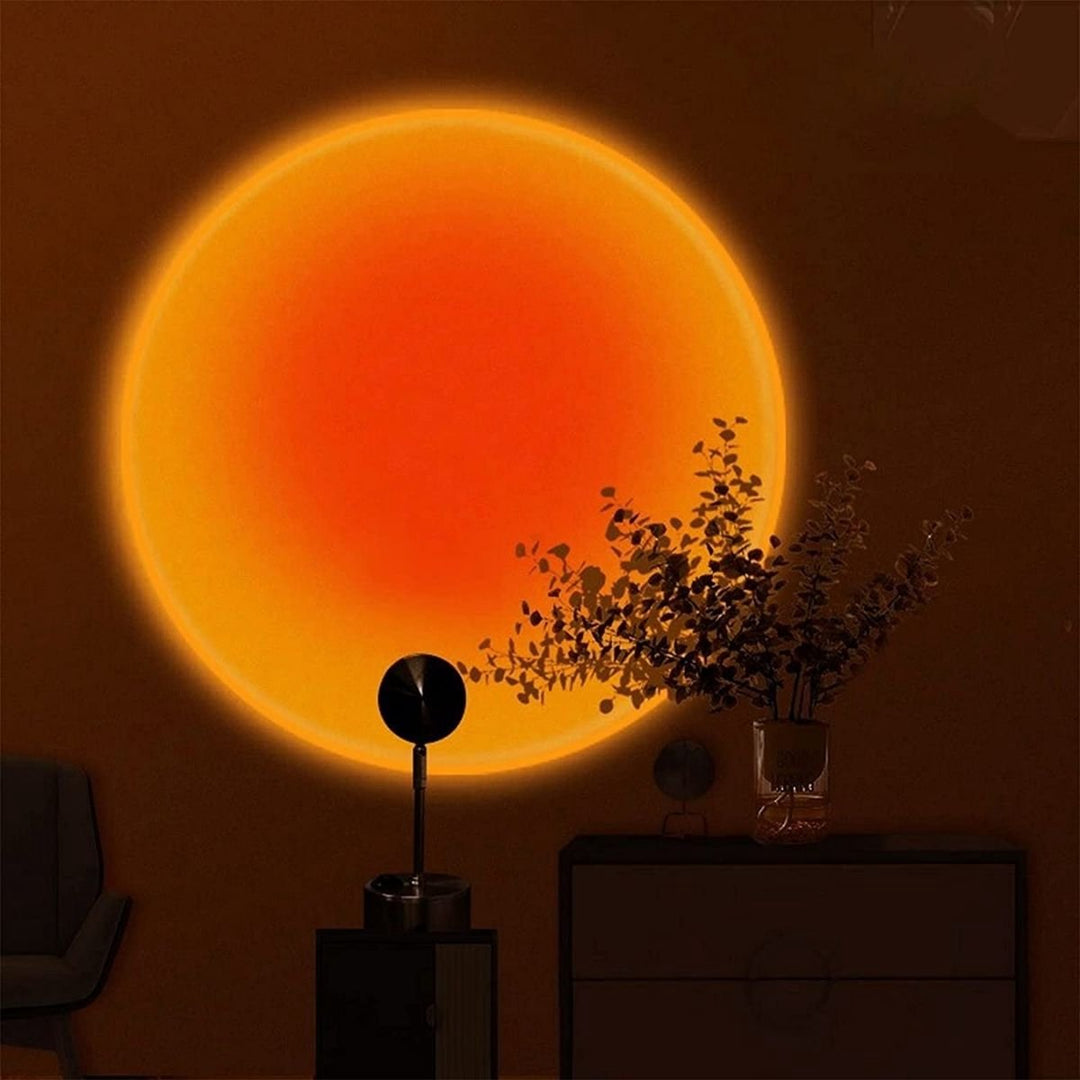 Tischlampe mit Sonnenuntergangsatmosphäre 0