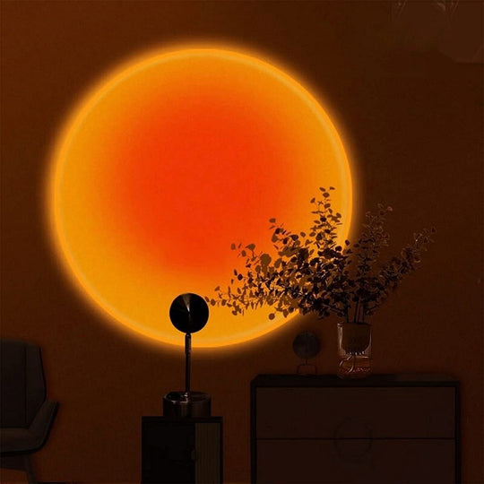 Tischlampe mit Sonnenuntergangsatmosphäre 0