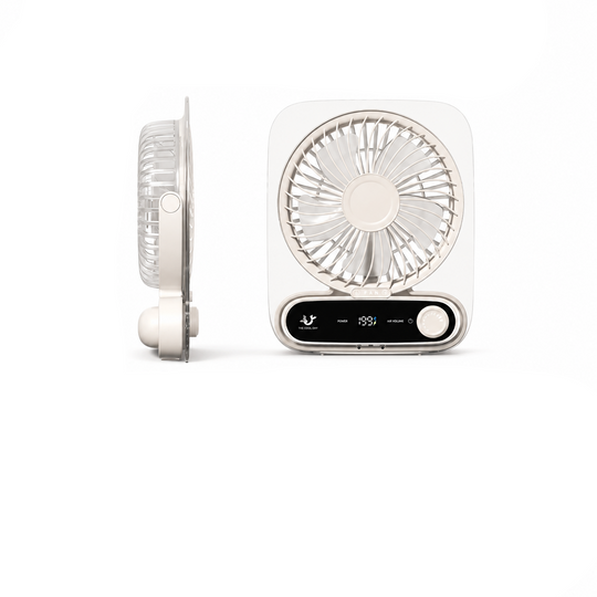 Tischventilator Leise Mit Akku Digitalanzeige 199 Luftstufen Ultraflaches Design 7