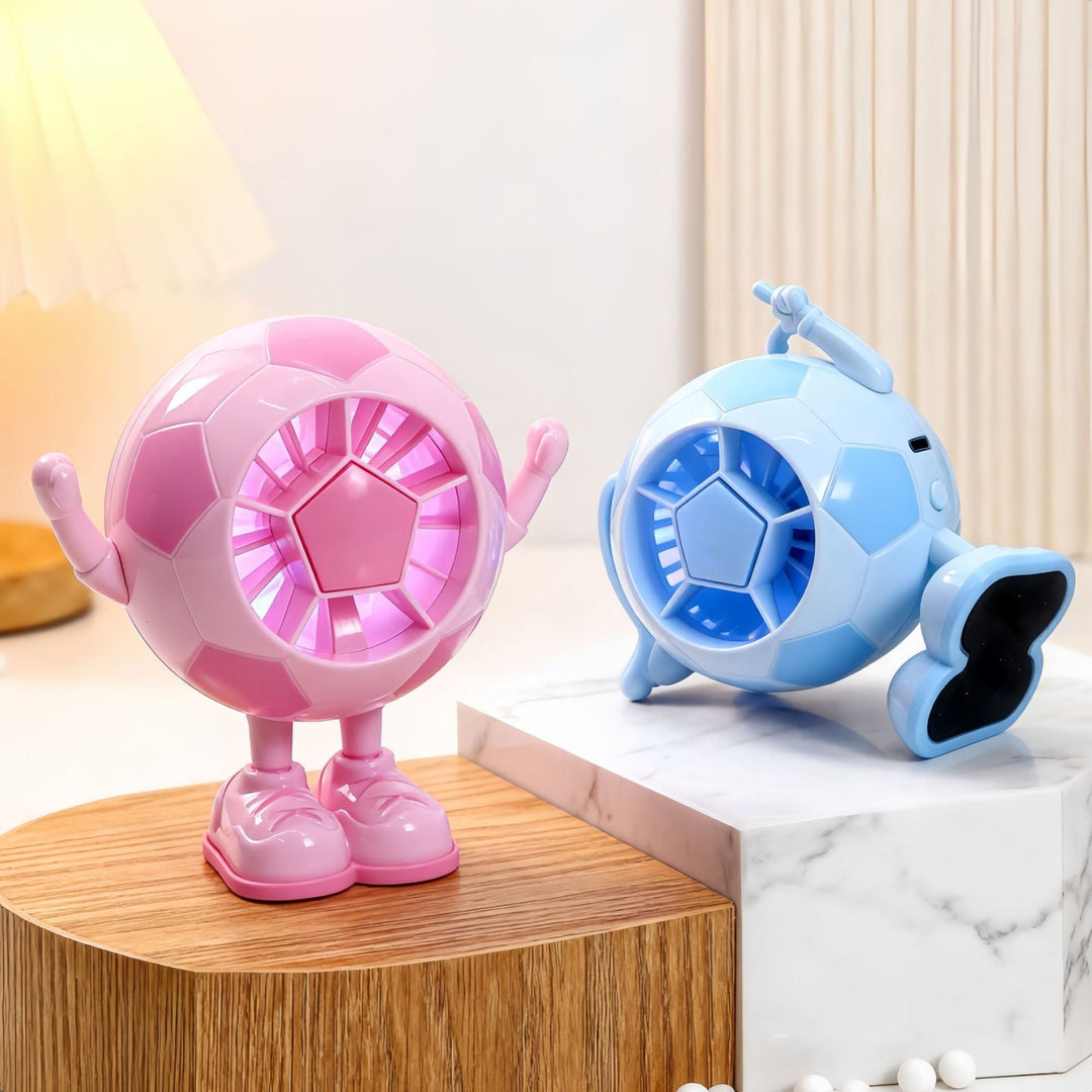 Tischventilator Leise im Fußball-Design für Büro und Freizeit 3
