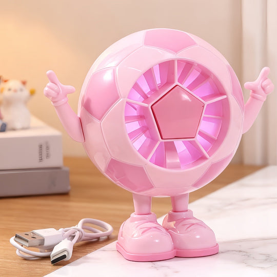 Tischventilator Leise im Fußball-Design für Büro und Freizeit 6