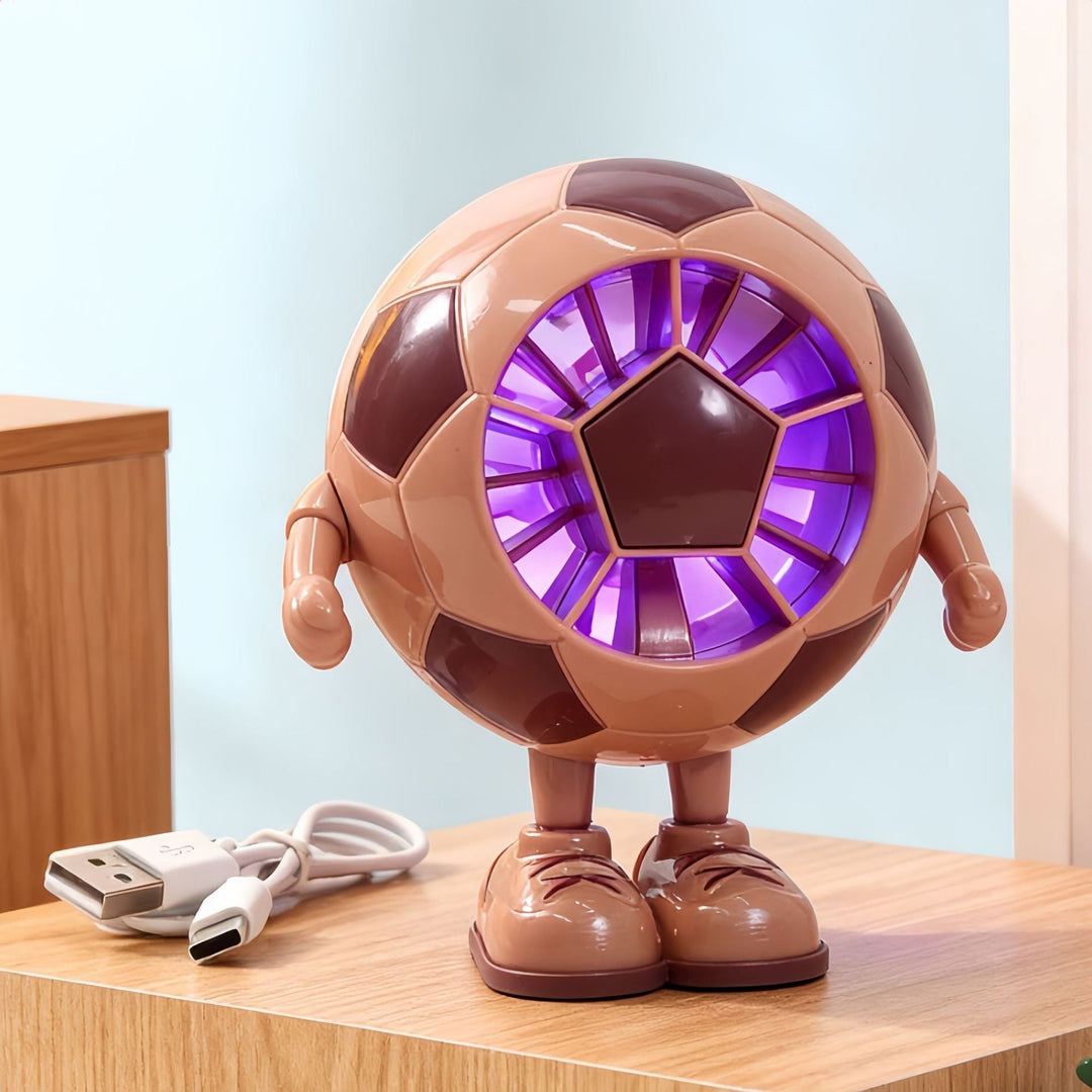 Tischventilator Leise im Fußball-Design für Büro und Freizeit 7