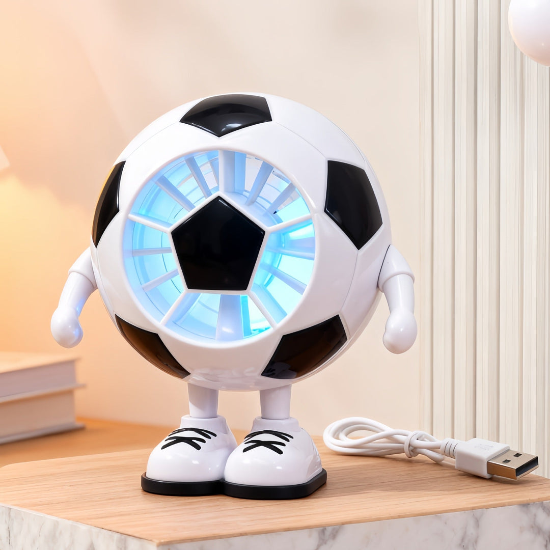 Tischventilator Leise im Fußball-Design für Büro und Freizeit 8
