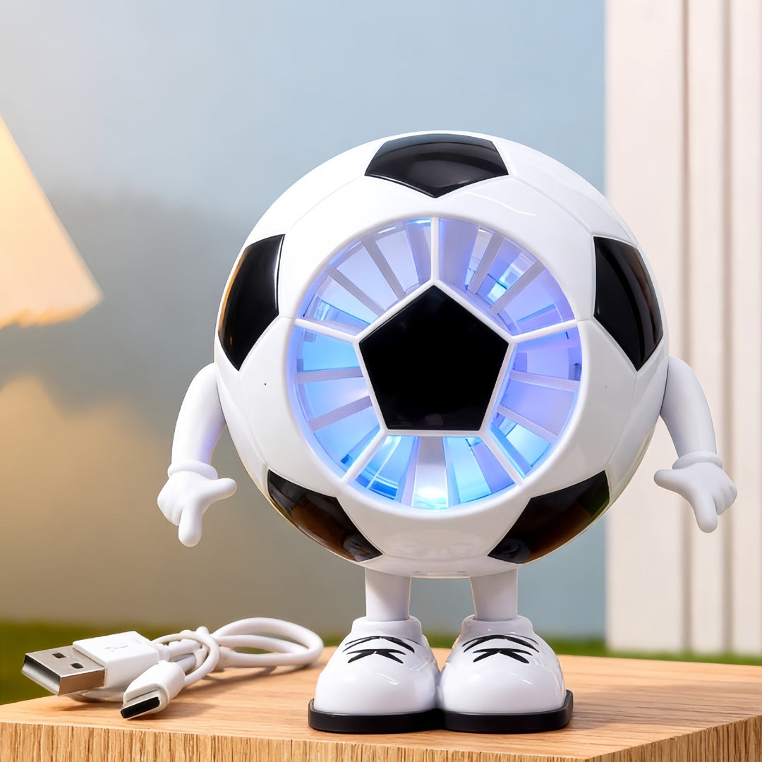 Tischventilator Leise im Fußball-Design für Büro und Freizeit 9