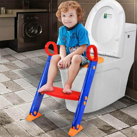 Toilettentrainer für Kinder mit integriertem Tritt 6
