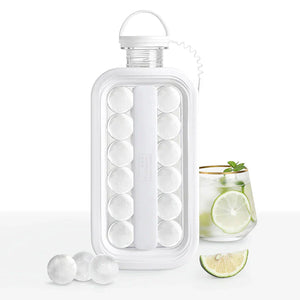 Tragbare Eismaschine 2-in-1 für Getränke und Wasserflasche 0