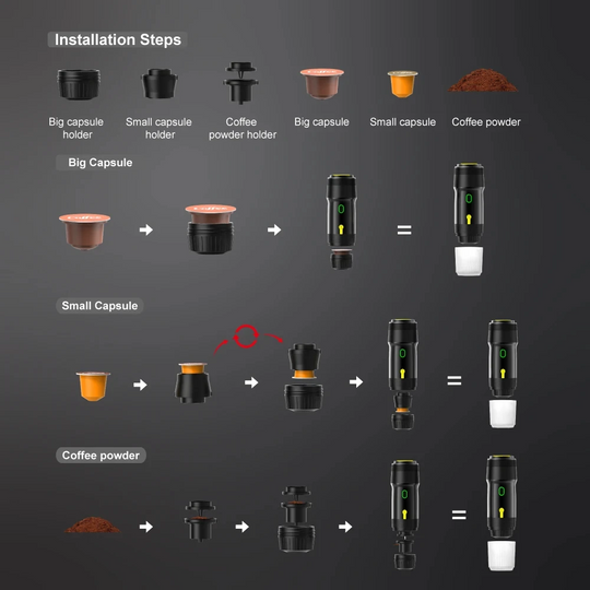 Tragbare Kaffeemaschine Kompakt für Unterwegs 8