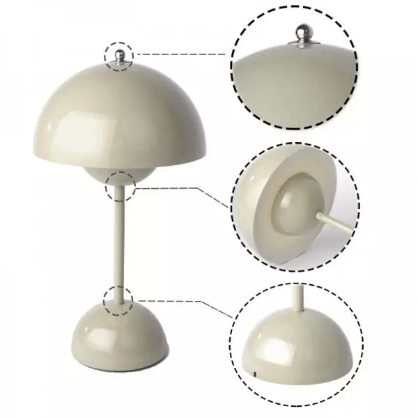 Tragbare LED-Tischlampe im skandinavischen Design 8