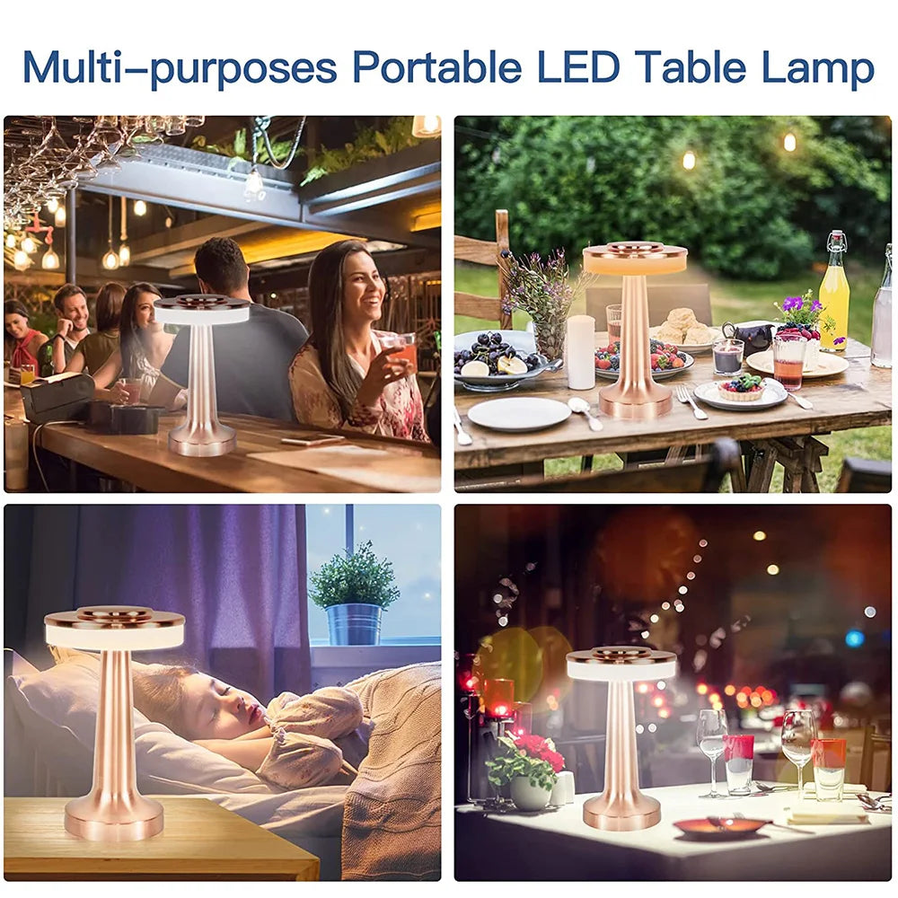 Tragbare LED-Tischlampe mit klassischem Design 5