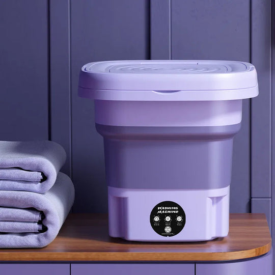 Tragbare Mini Waschmaschine Faltbar 8L für Reisen und Camping 9
