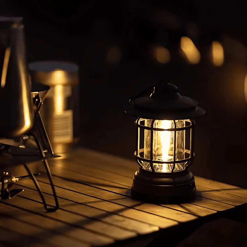 Tragbare Retro-Lampe für Innen- und Außenbereich 2