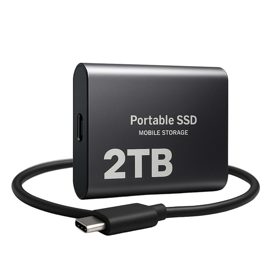 Tragbare SSD-Festplatte, hohe Geschwindigkeit, kompaktes Design 0