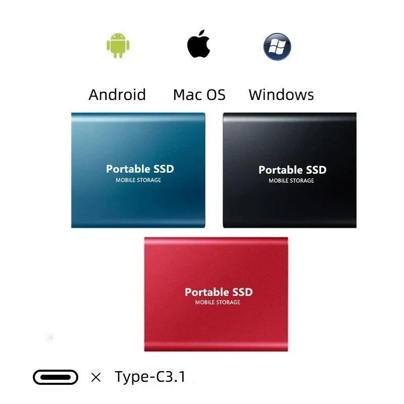 Tragbare SSD-Festplatte, hohe Geschwindigkeit, kompaktes Design 4