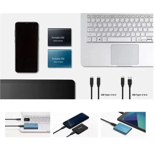Tragbare SSD-Festplatte, hohe Geschwindigkeit, kompaktes Design 5