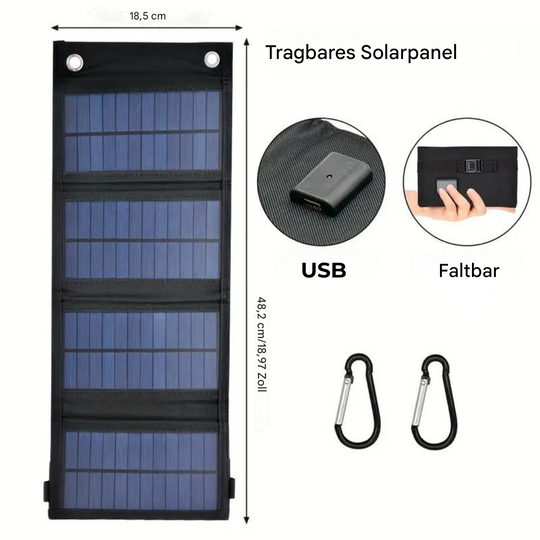 Tragbare Solar-Powerbank Faltbar für Outdoor-Aktivitäten 3