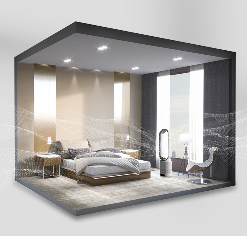 Tragbarer 3-in-1 Luftkühler mit Luftreiniger und oszillierendem Ventilator 7