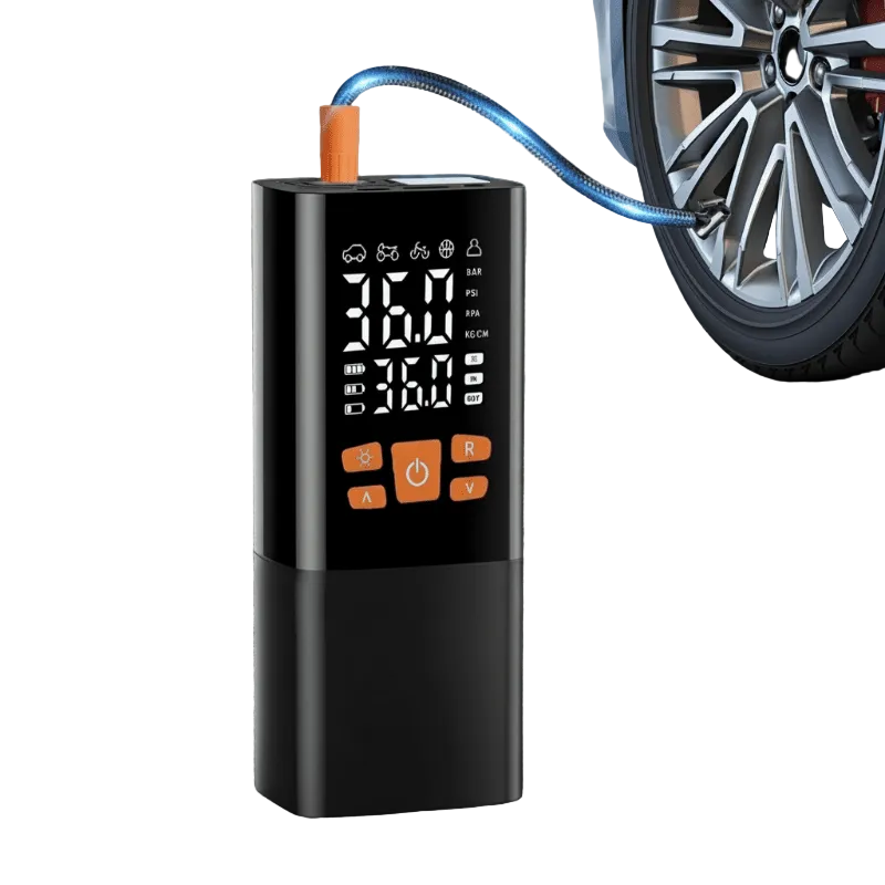 Tragbarer Akku Kompressor 180 PSI Mit Digitaler Anzeige Und LED-Licht 0
