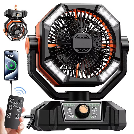 Tragbarer Camping-Ventilator mit Turbo-Technologie 0