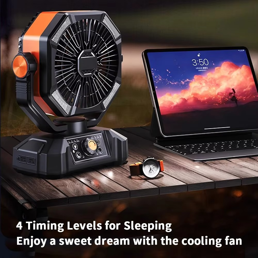 Tragbarer Camping-Ventilator mit Turbo-Technologie 1