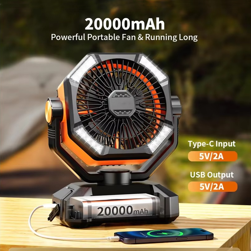 Tragbarer Camping-Ventilator mit Turbo-Technologie 5