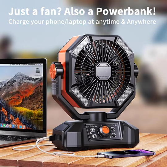 Tragbarer Camping-Ventilator mit Turbo-Technologie 6