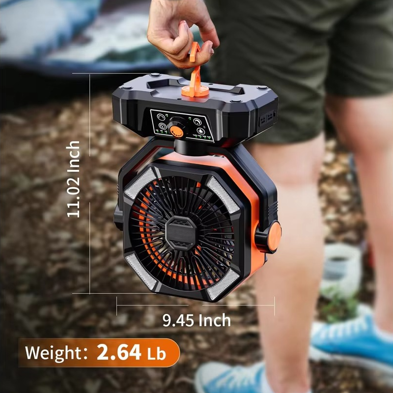 Tragbarer Camping-Ventilator mit Turbo-Technologie 7