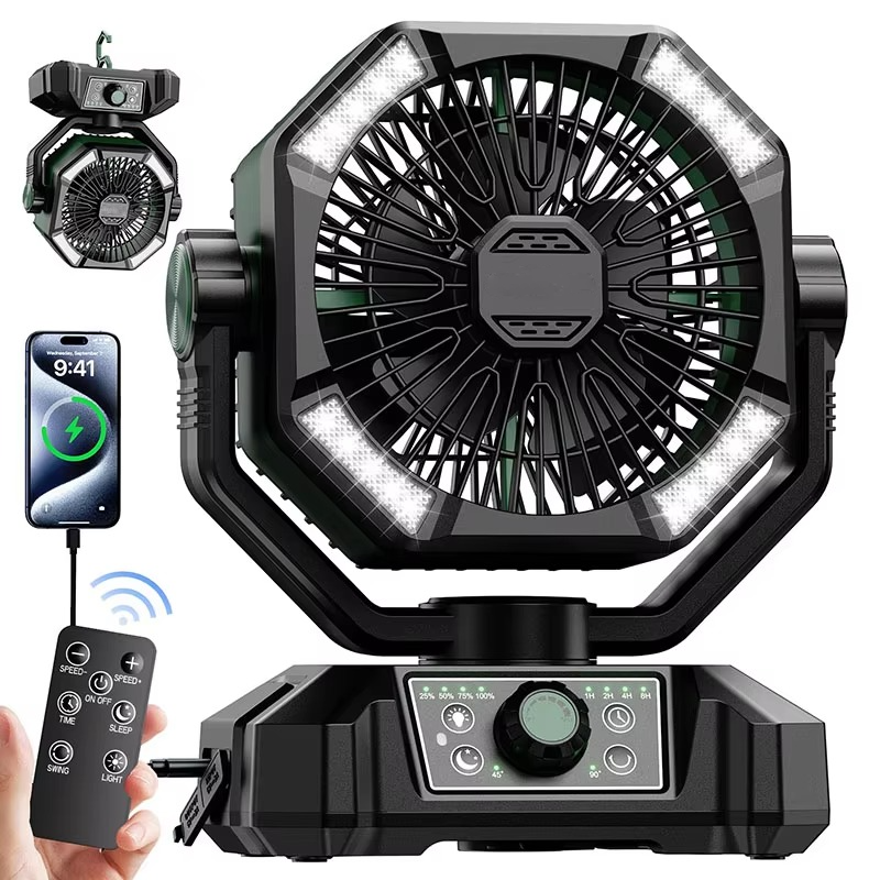 Tragbarer Camping-Ventilator mit Turbo-Technologie 8