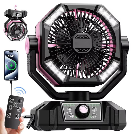 Tragbarer Camping-Ventilator mit Turbo-Technologie 9