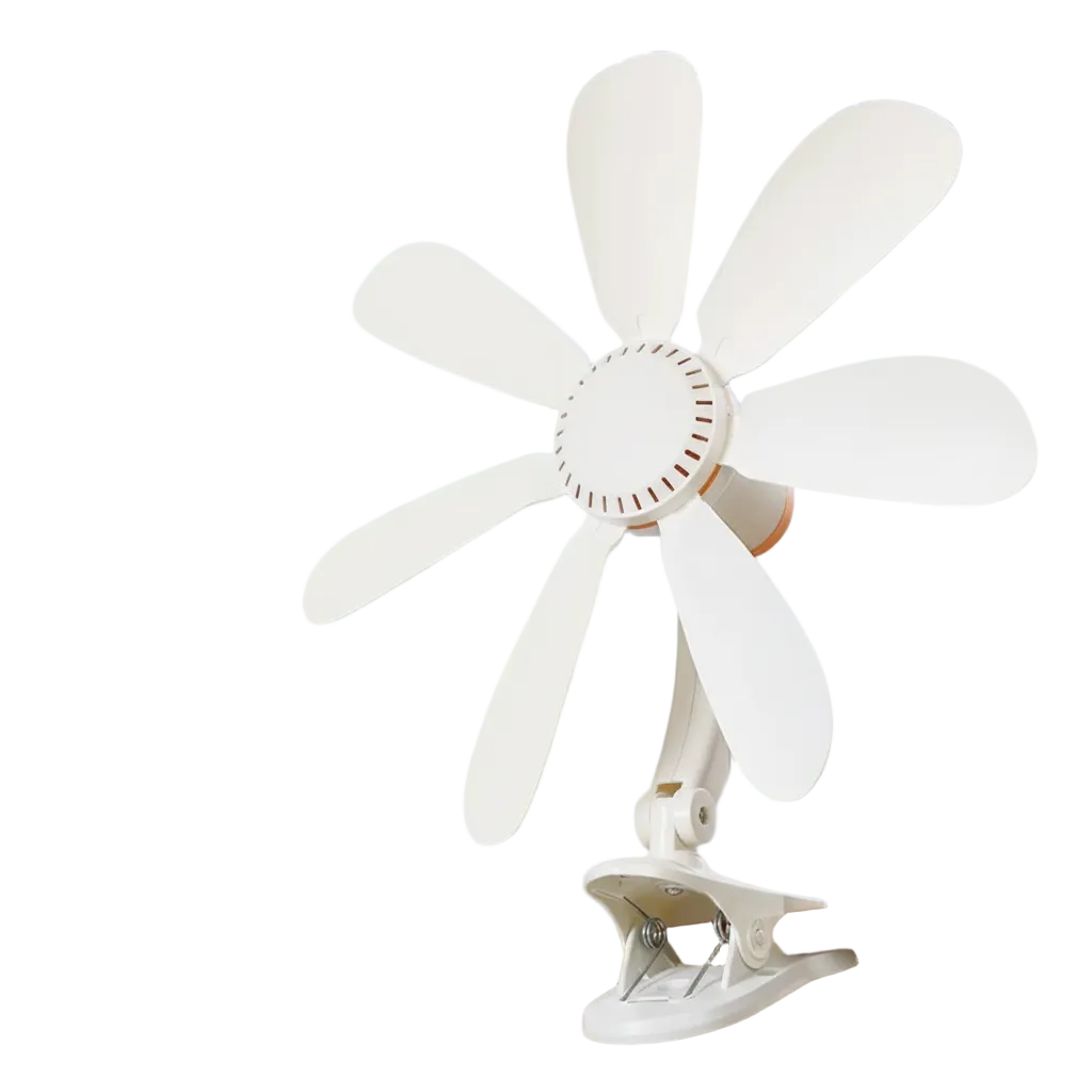 Tragbarer Clip-Ventilator für Schreibtisch und Nachttisch 0
