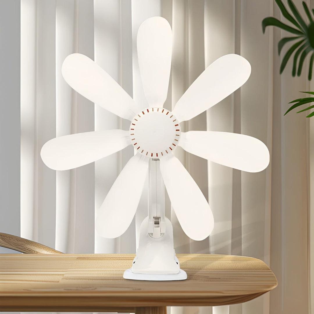 Tragbarer Clip-Ventilator für Schreibtisch und Nachttisch 1