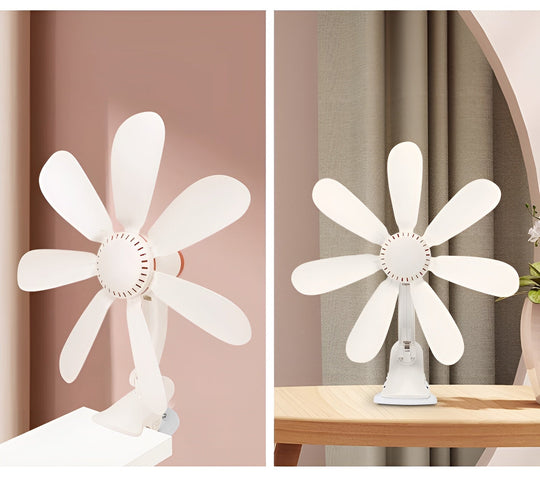 Tragbarer Clip-Ventilator für Schreibtisch und Nachttisch 5